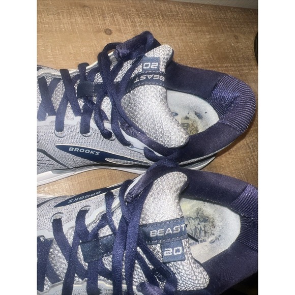 Brooks Beast GTS 20 Mens Running Shoes Gray Navy Size 12 Medium Cushioned - Picture 15 of 16